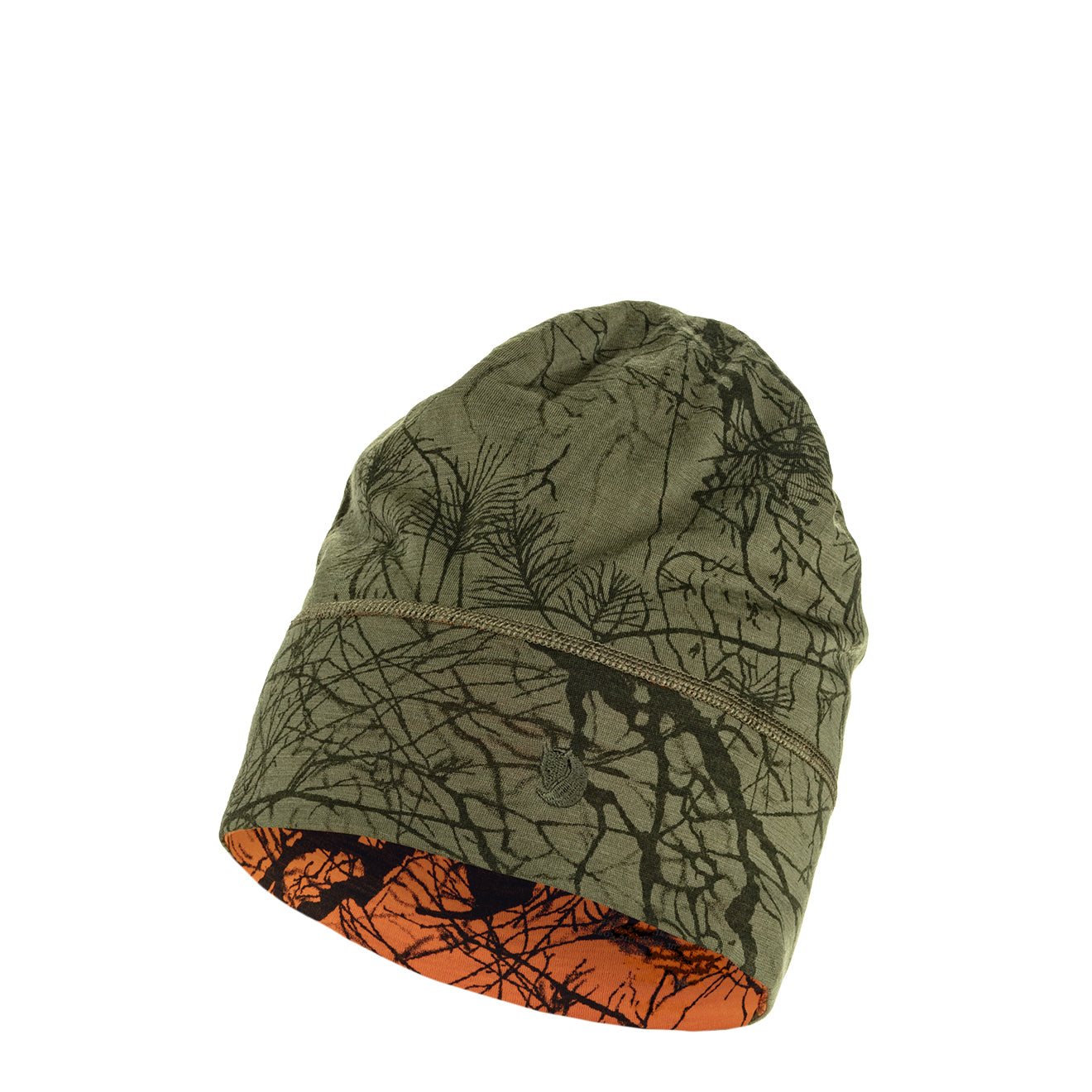 Fjallraven Lappland Beanie Green Camo / Orange Multi Camo - The Sporting Lodge