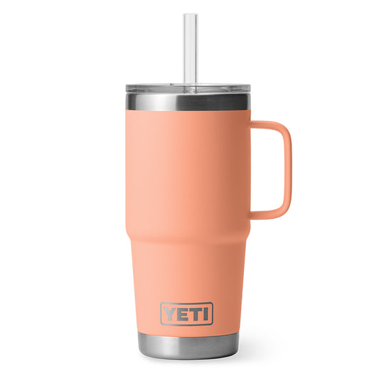 YETI Rambler 25oz Straw Mug Lowcountry Peach - The Sporting Lodge