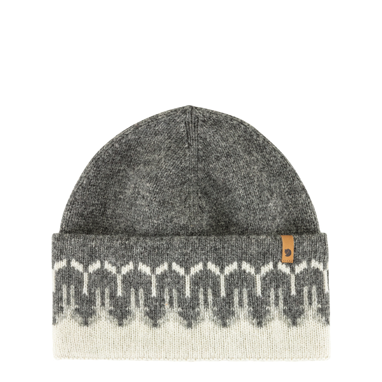 Fjallraven Path Knit Beanie Chalk White / Grey - The Sporting Lodge