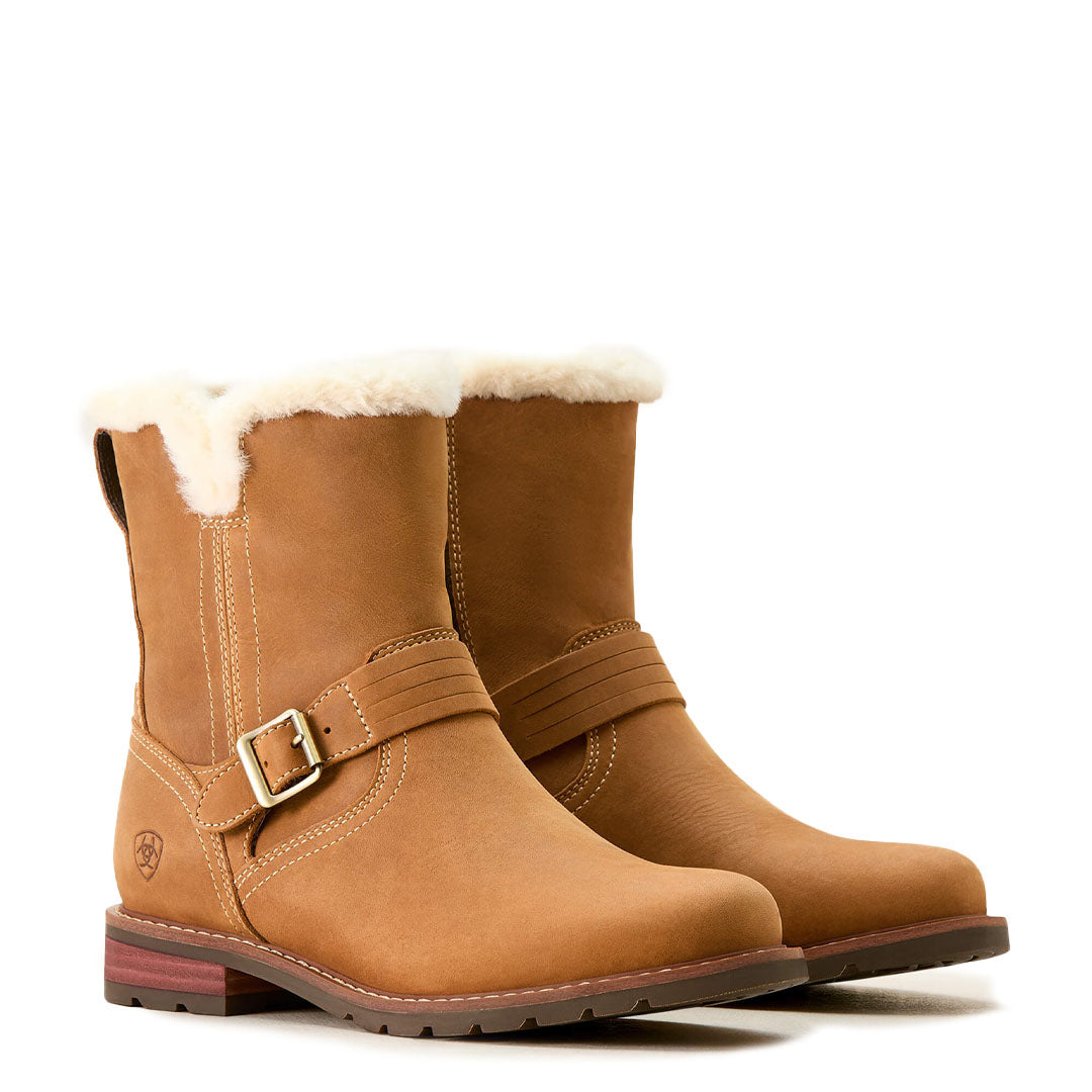 Ariat Womens Savannah Sherpa Waterproof Carmel Tan - The Sporting Lodge