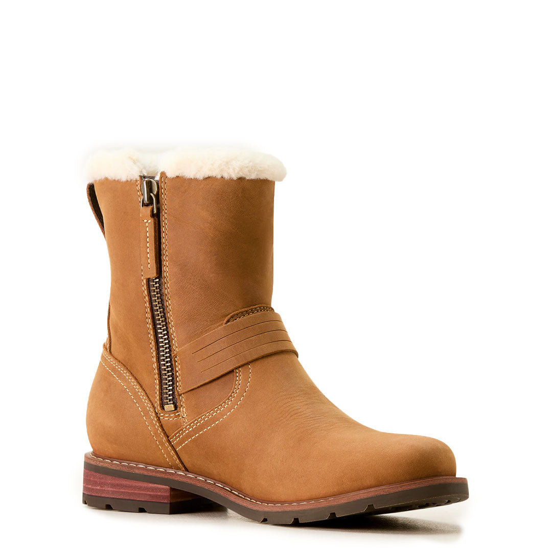 Ariat Womens Savannah Sherpa Waterproof Carmel Tan - The Sporting Lodge