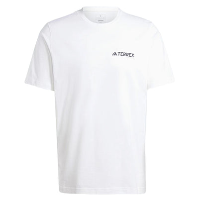 Adidas Terrex Mountain Graphic T-Shirt White - The Sporting Lodge