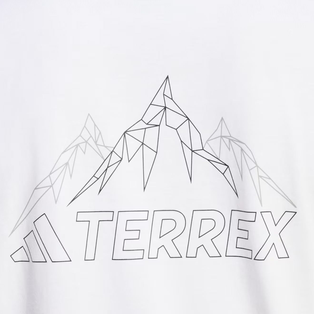 Adidas Terrex Mountain Graphic T-Shirt White - The Sporting Lodge