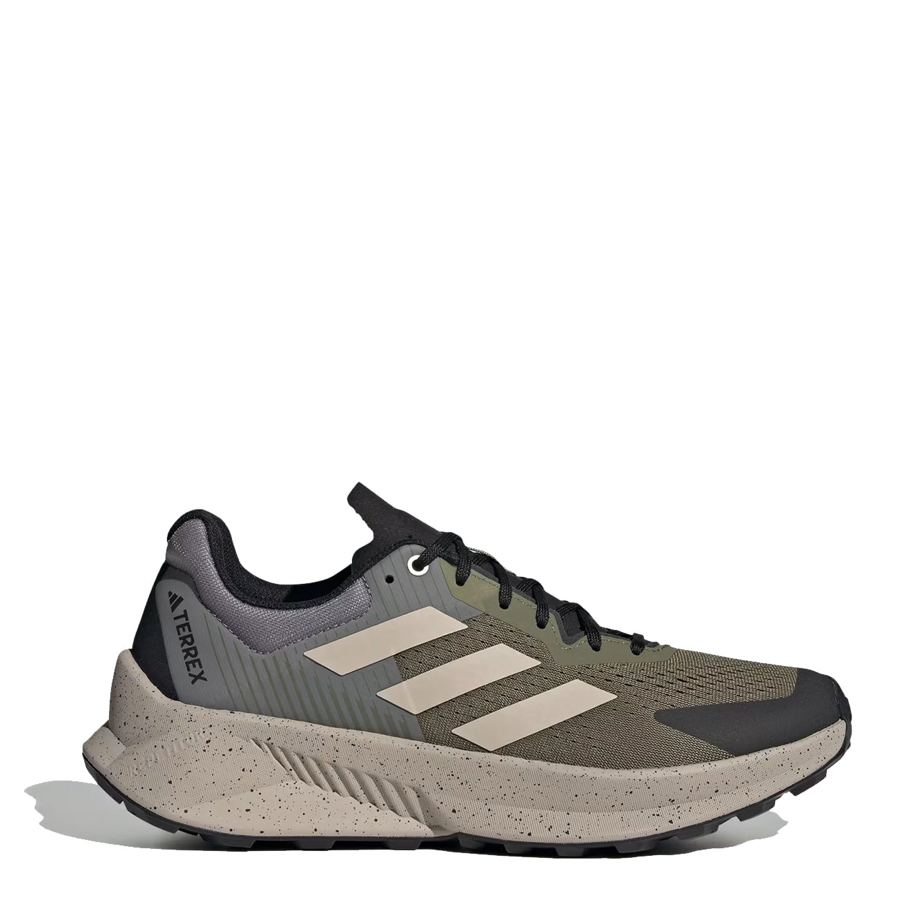 Adidas Terrex Soulstride Flow Trail Running Shoe Olive Strata / Wonder Beige / Charcoal