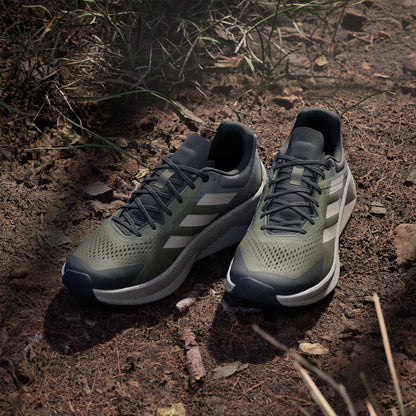 Adidas Terrex Soulstride Flow Trail Running Shoe Olive Strata / Wonder Beige / Charcoal