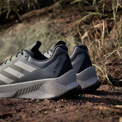 Adidas Terrex Soulstride Flow Trail Running Shoe Olive Strata / Wonder Beige / Charcoal