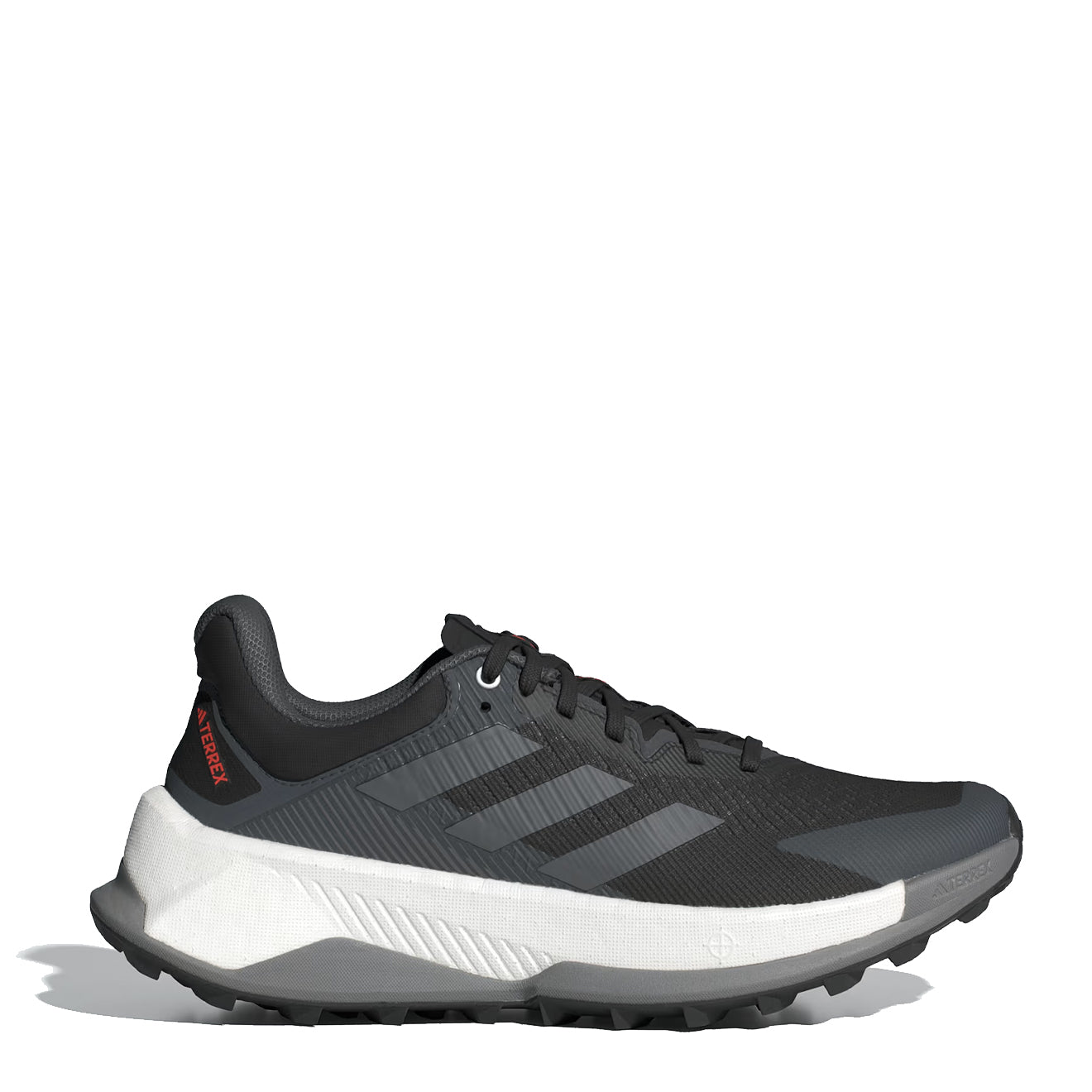 Adidas Terrex Soulstride Ultra Trail Running Shoes Core Black / Grey Four / Impact Orange - The Sporting Lodge