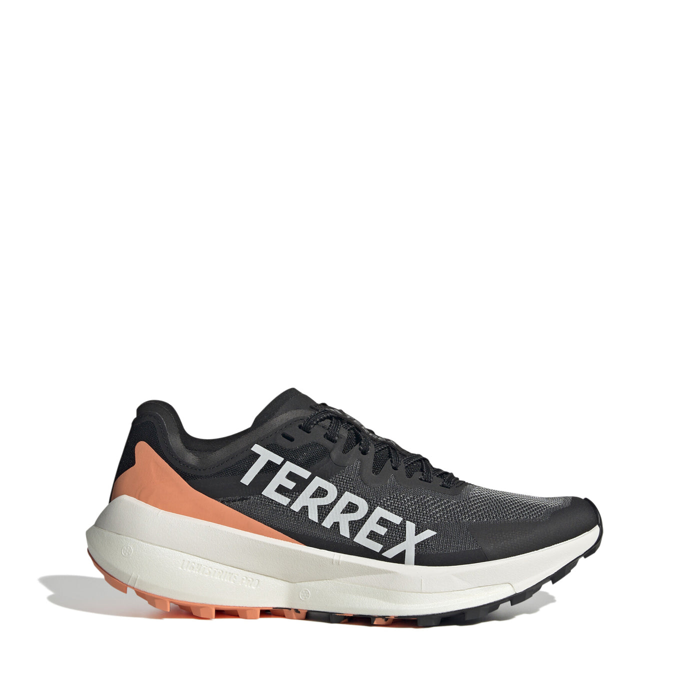 Adidas Terrex Womens Agravic Speed Trail Running Shoes Core Black / Grey One / Amber Tint - The Sporting Lodge