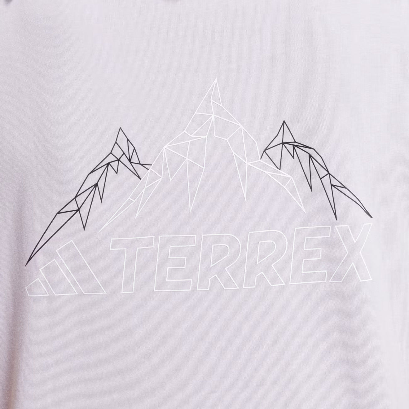 Adidas Terrex Womens Mountain Graphic T-Shirt Silver Dawn - The Sporting Lodge