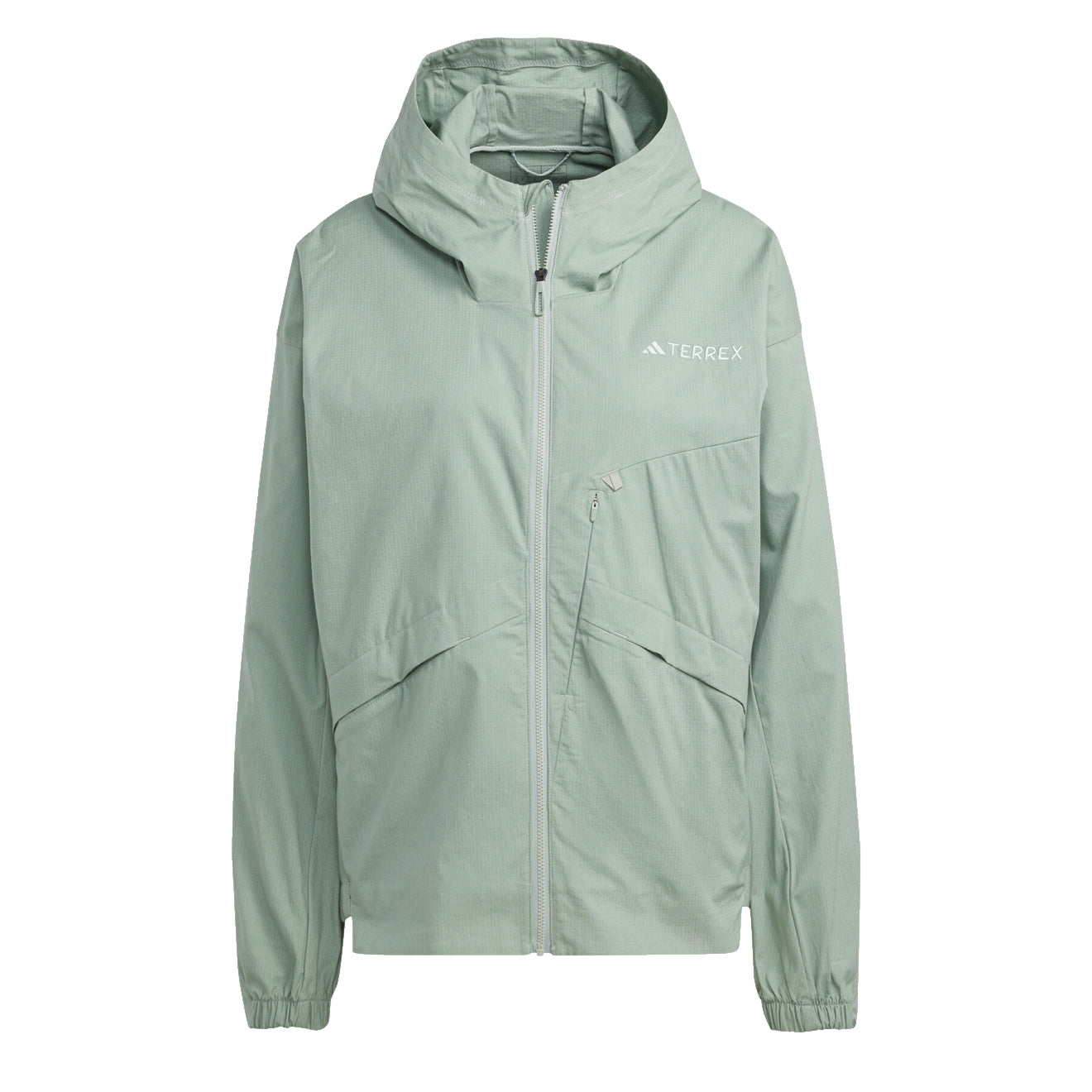 Adidas Terrex Womens Xploric Waterproof Jacket Silver Green - The Sporting Lodge