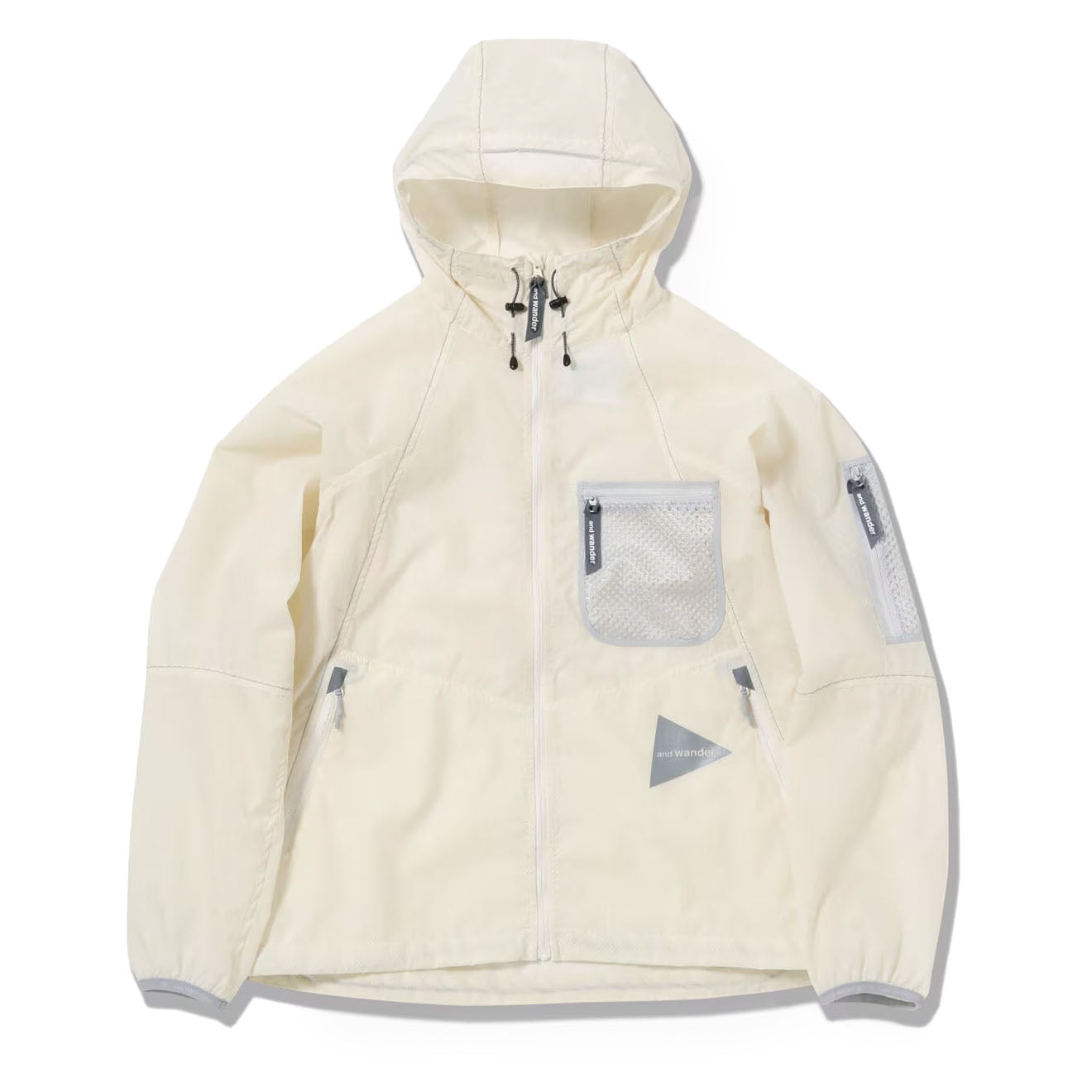 And Wander Breath Rip Hoodie Off White - The Sporting Lodge