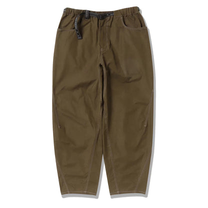 And Wander High Count Cloth Wide Pants Dark Khaki - The Sporting Lodge