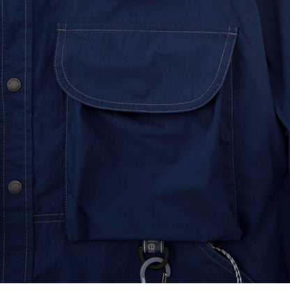 And Wander Multi Pocket Shirt Blue - The Sporting Lodge