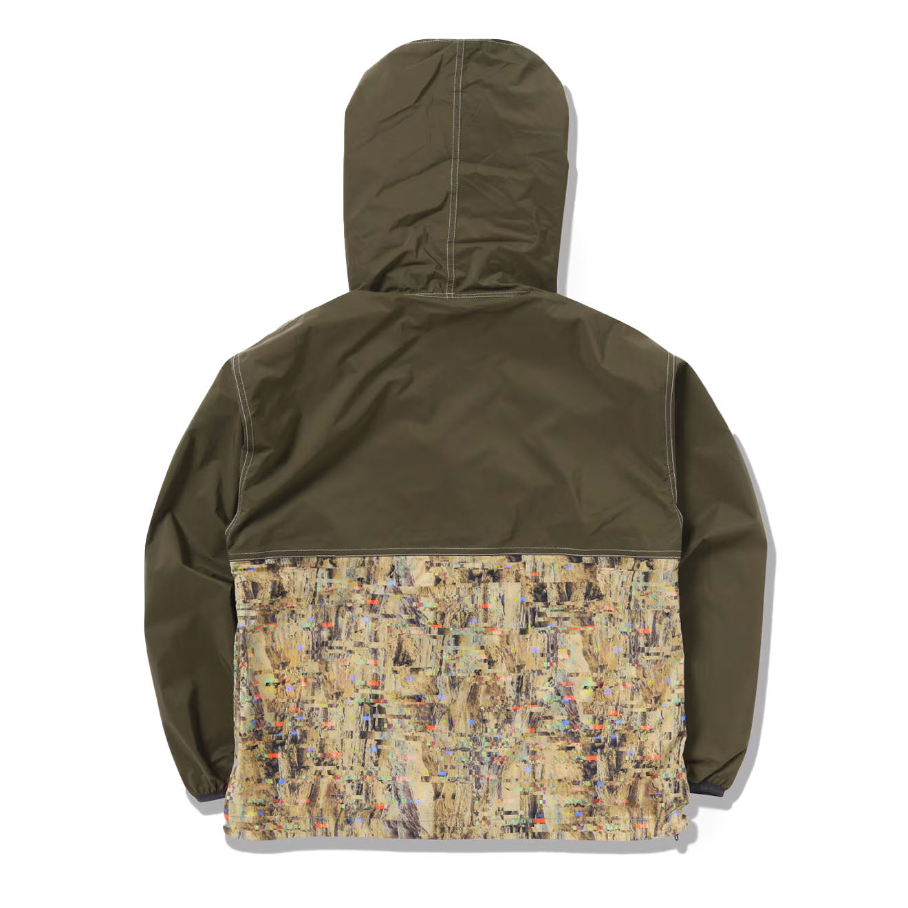 And Wander Pertex Printed Wind Jacket Beige - The Sporting Lodge