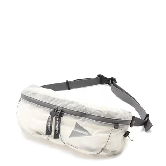 And Wander Sil Waist Bag Off White - The Sporting Lodge