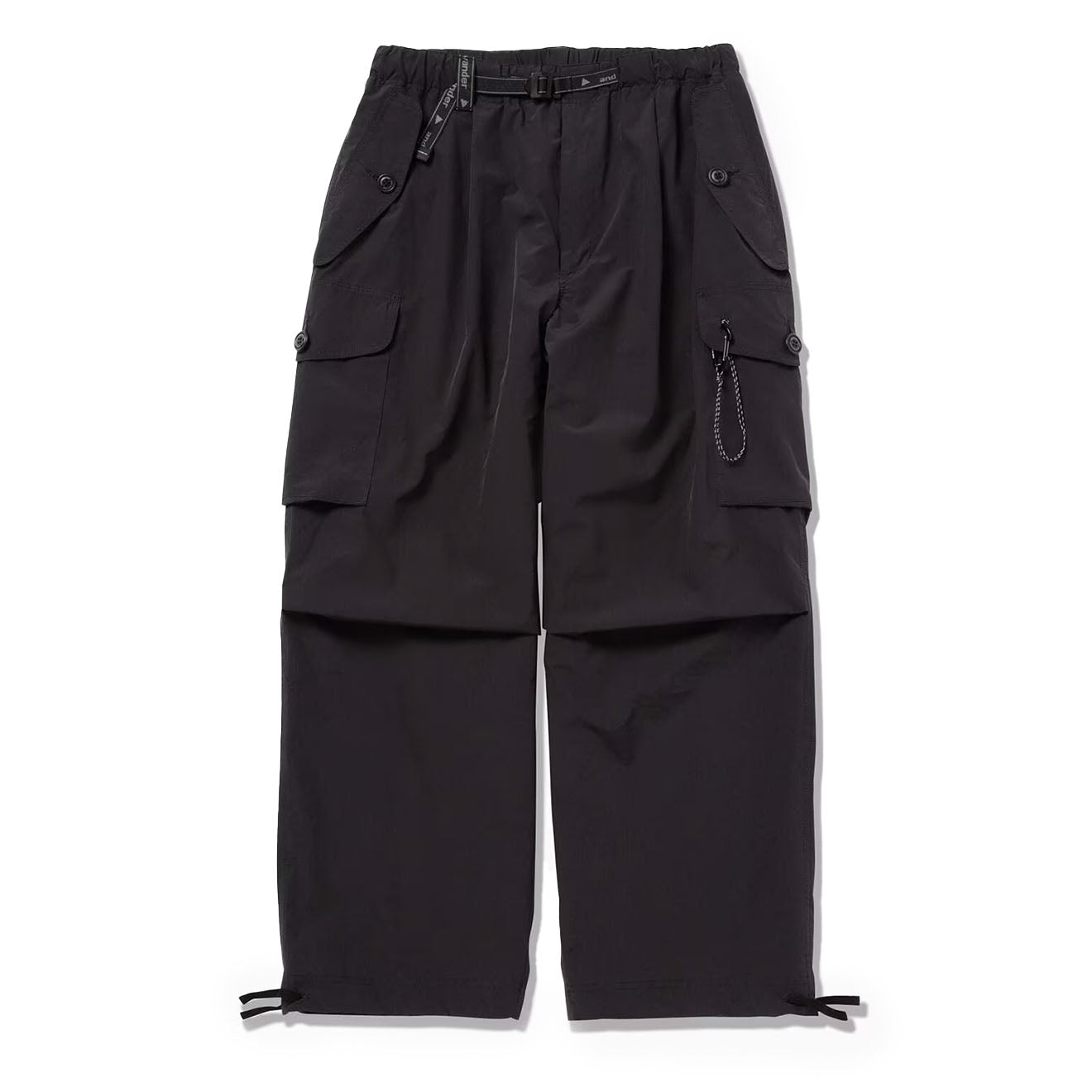 And Wander Womens Oversized Cargo Pants Black - The Sporting Lodge