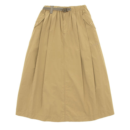 And Wander Womens Oversized Cargo Skirt Light Beige - The Sporting Lodge