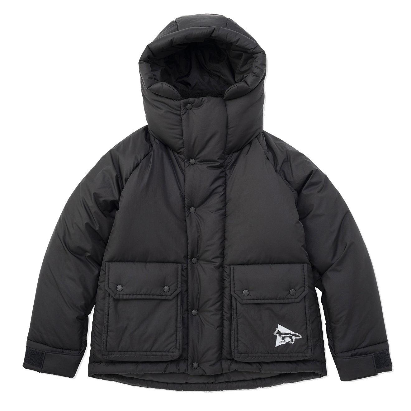 And Wander x Maison Kitsune Insulation Jacket Black - The Sporting Lodge