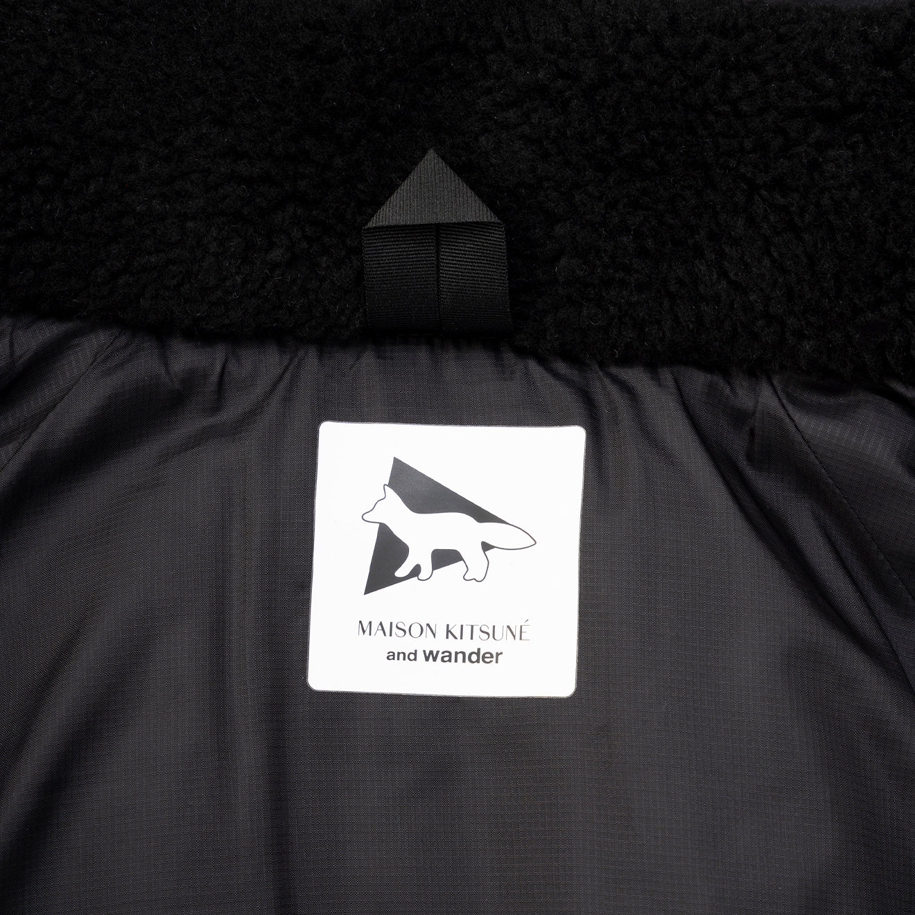 And Wander x Maison Kitsune Insulation Jacket Black - The Sporting Lodge