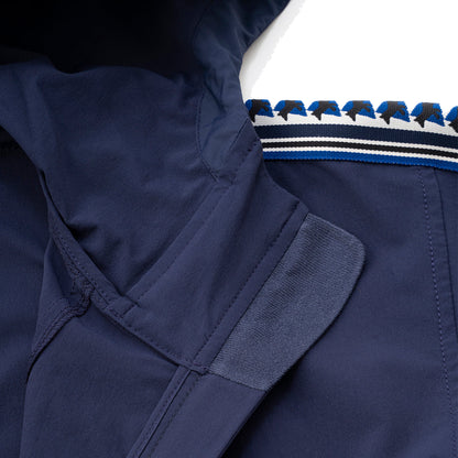 And Wander x Maison Kitsune Trak Hoodie Navy - The Sporting Lodge