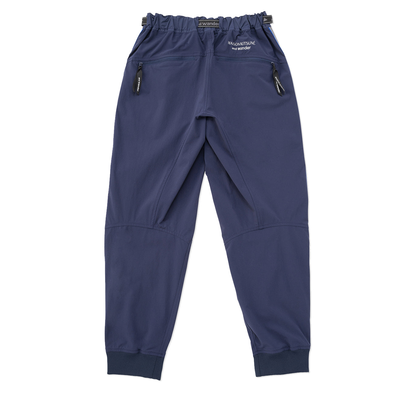 And Wander x Maison Kitsune Trak Sarouel Pants Navy - The Sporting Lodge