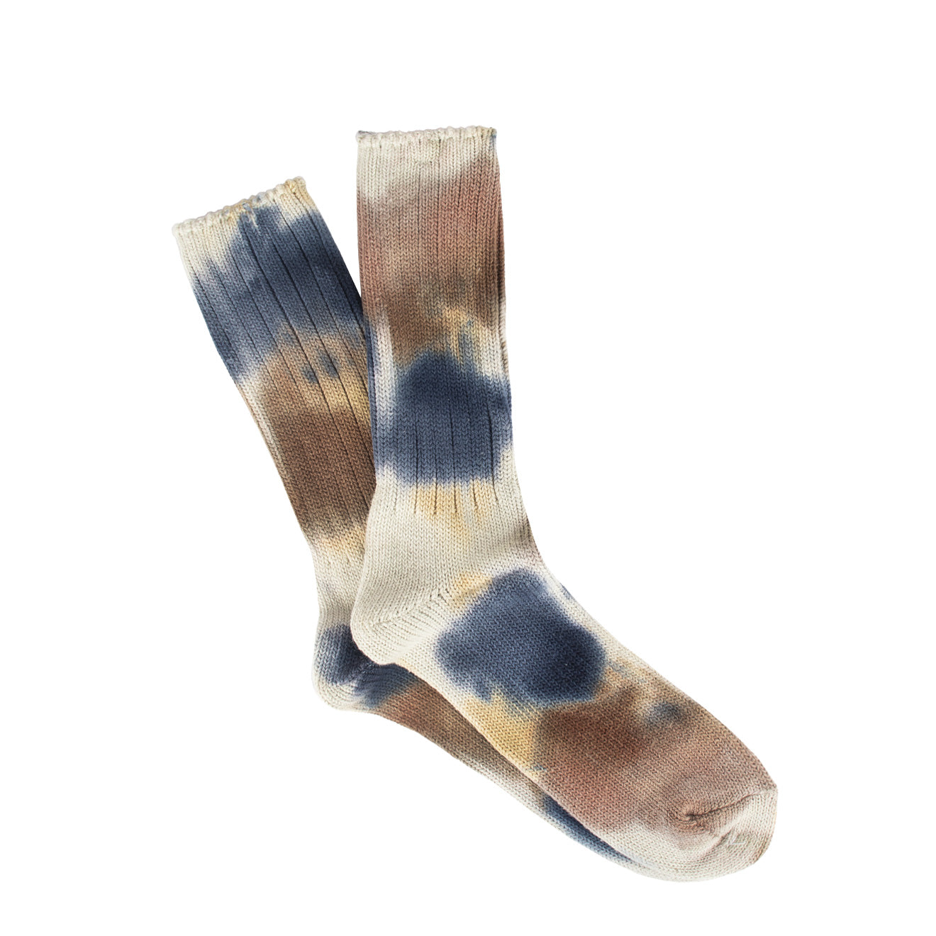 Anonymous Ism Scatter Dye Crew Socks Navy Melange - ONE SIZE - The Sporting Lodge