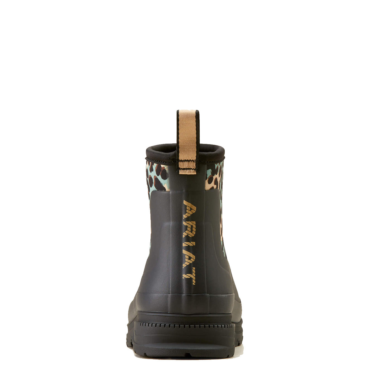 Ariat Womens Kelmarsh Shortie Rubber Boot Black / Leopard Camo - The Sporting Lodge