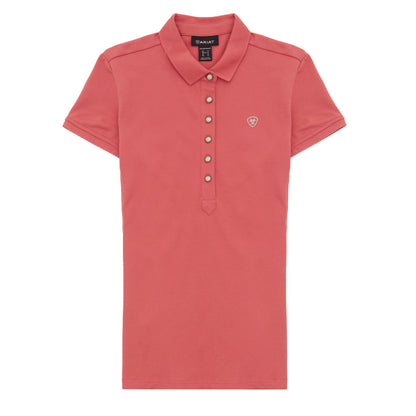 Ariat Womens Prix 2.0 Polo Shirt Slate Rose - The Sporting Lodge