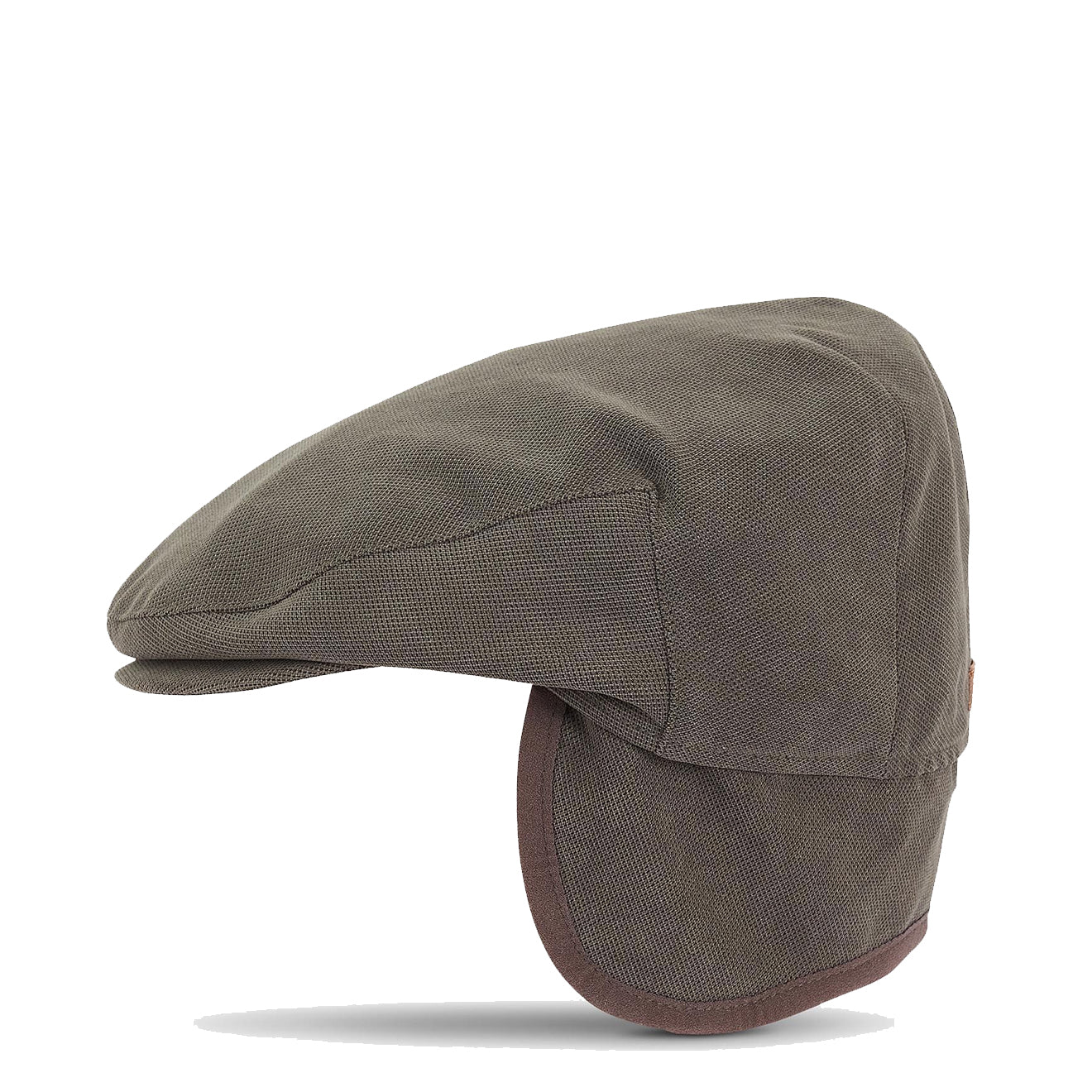 Barbour Beaufort Flat Cap Dark Olive-3