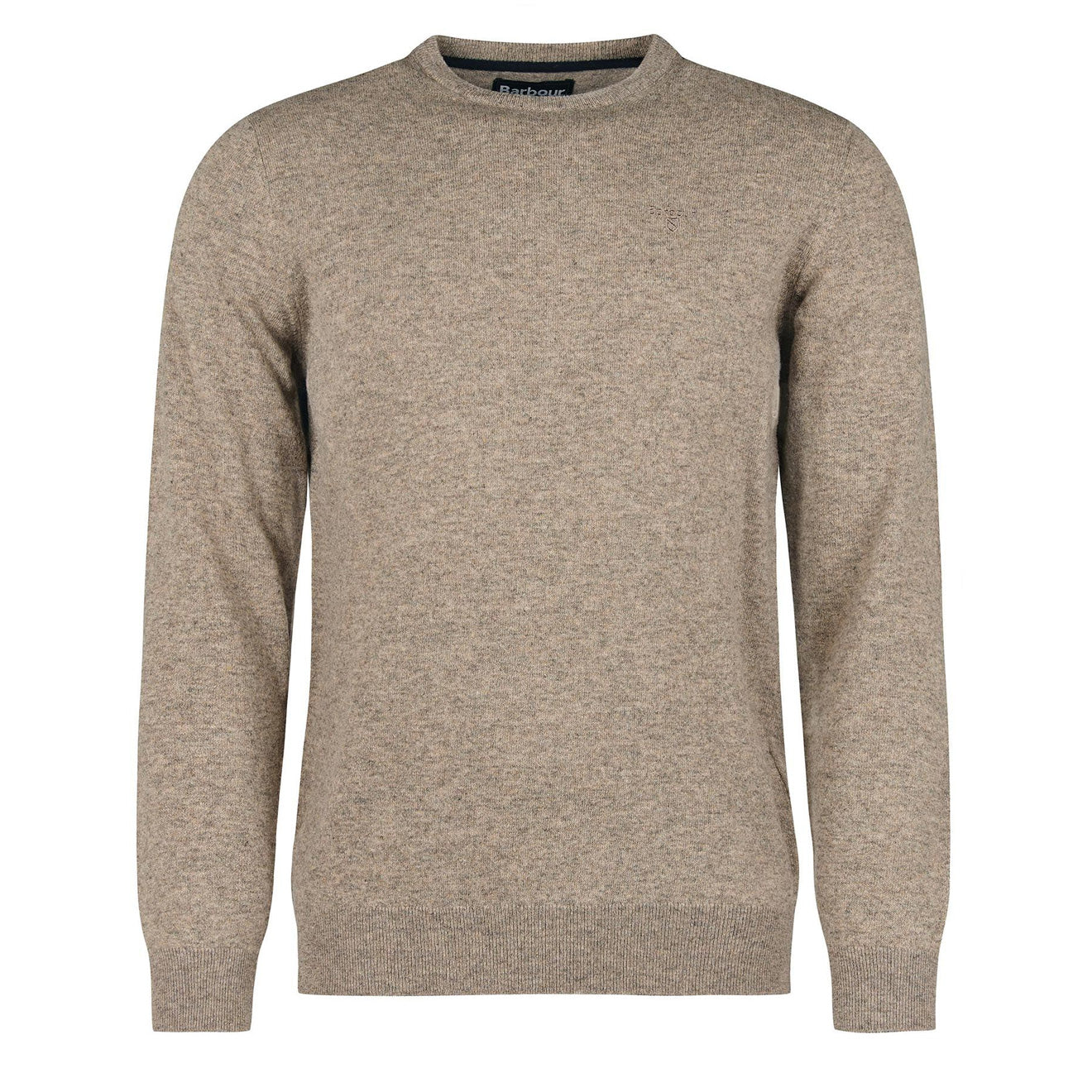 Barbour Essential Lambswool Crew Neck Knit Fossil