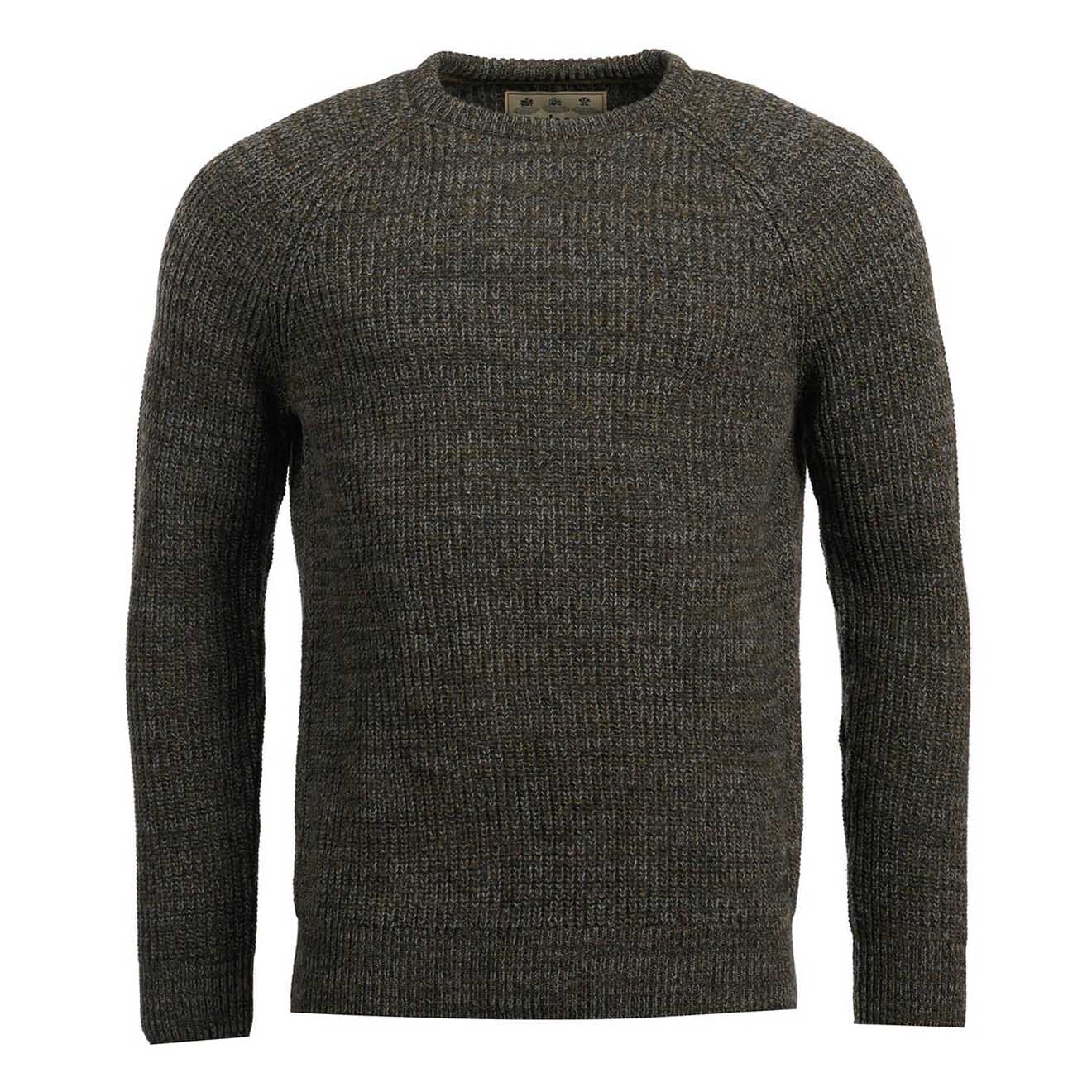 Barbour Horseford Crew Knitwear Olive - The Sporting Lodge