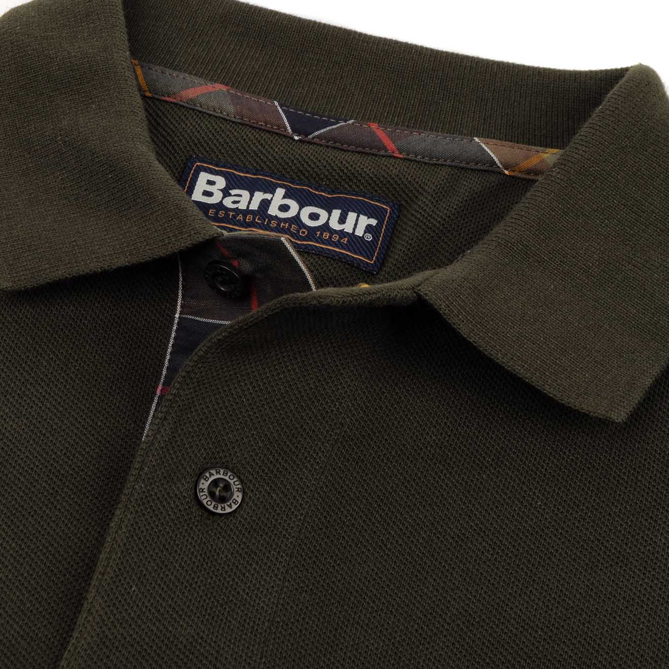 Barbour long sleeve sports polo best sale