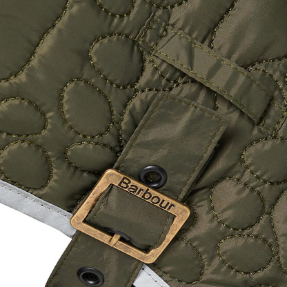 Barbour Paw Quilt Dog Coat Olive-4