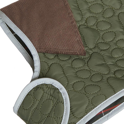 Barbour Paw Quilt Dog Coat Olive-3