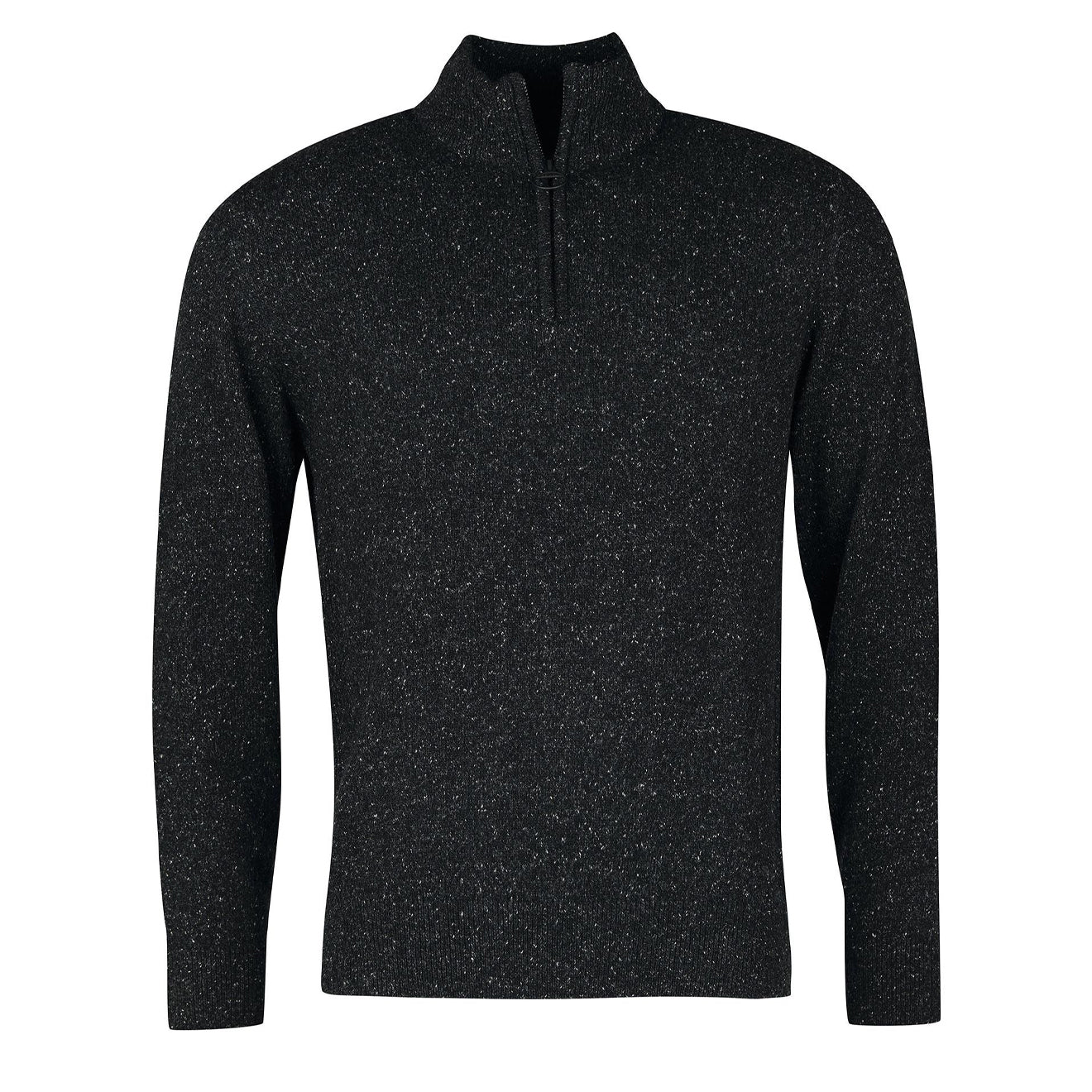 Barbour Tisbury Half Zip Sweater Black - The Sporting Lodge