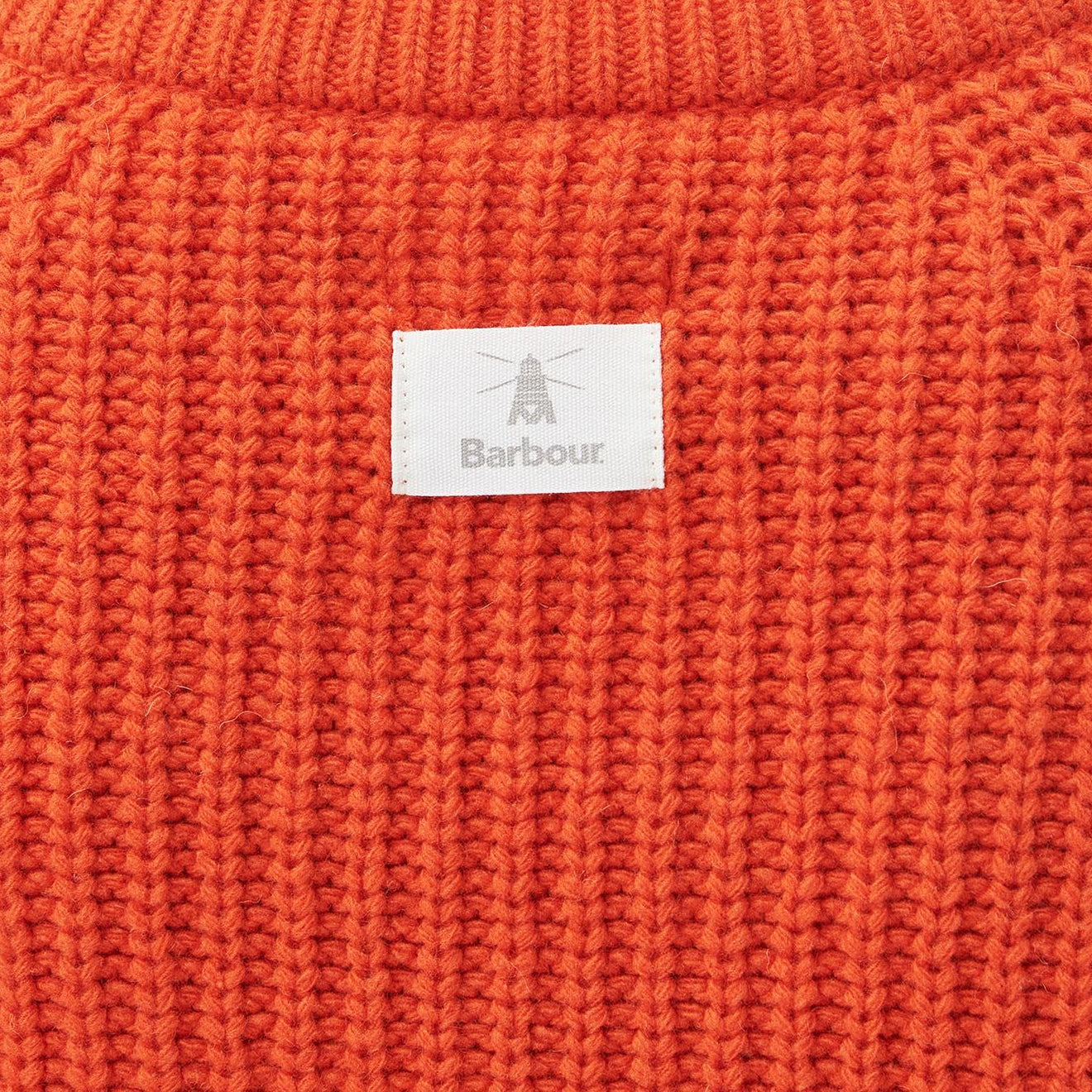 Barbour sweater womens Orange on sale