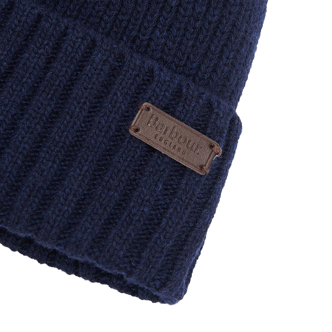 Barbour Carlton Beanie Hat Navy - The Sporting Lodge