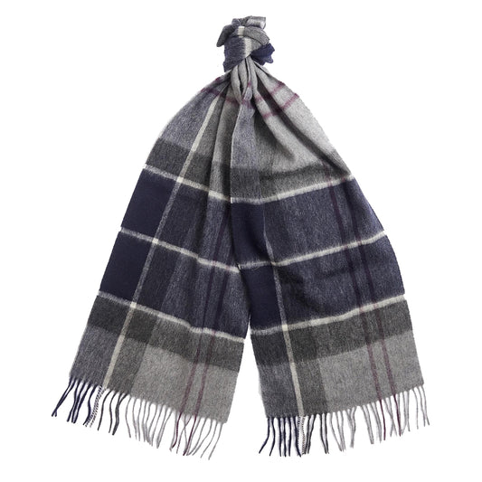 Barbour Carrbridge Tartan Scarf Classic Black Slate Tartan - The Sporting Lodge