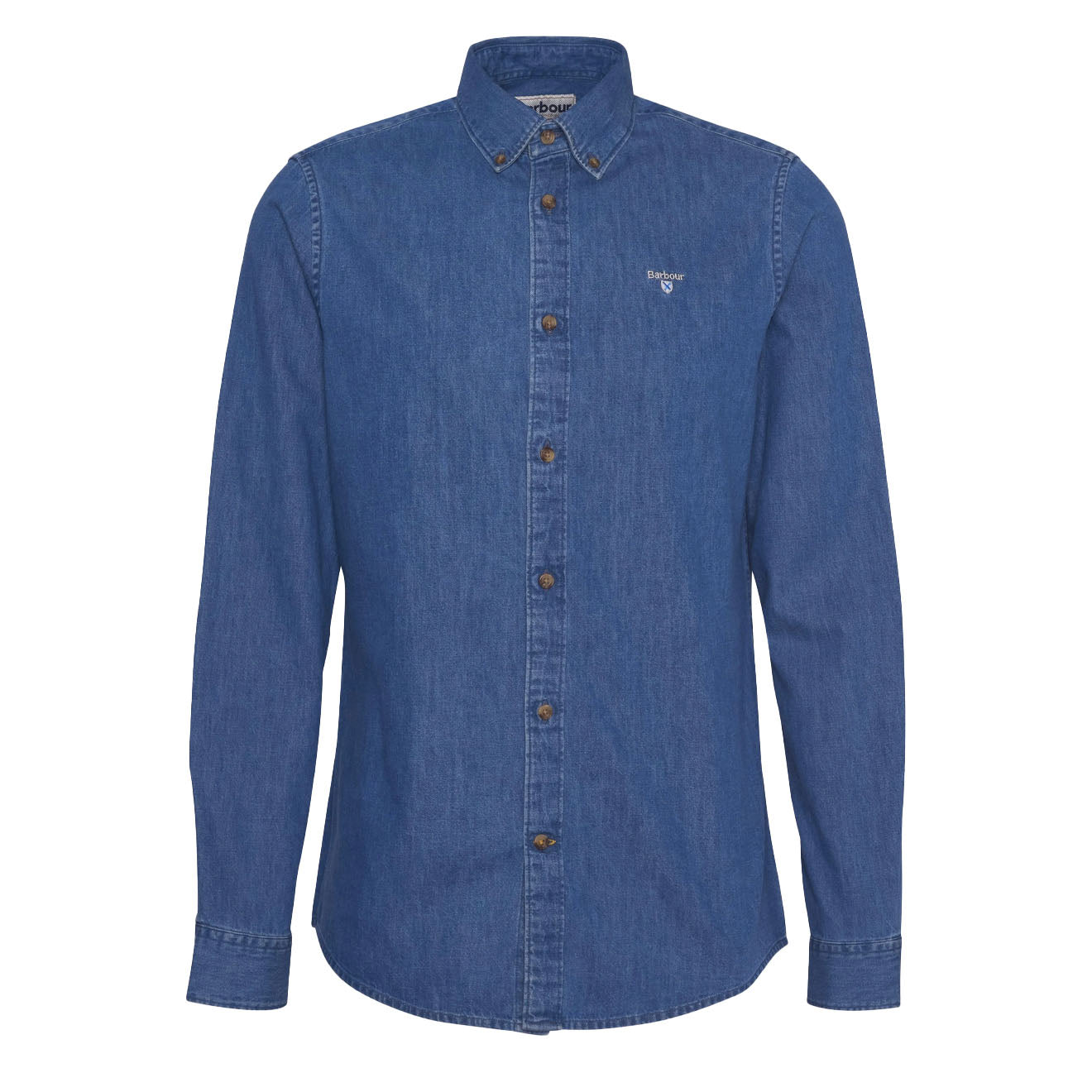 Barbour Chambray Crest Tailored Fit Shirt Chambray