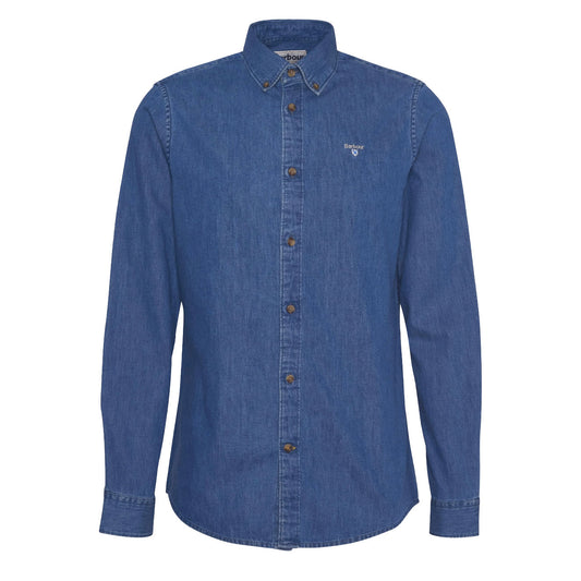 Barbour Chambray Crest Tailored Fit Shirt Chambray