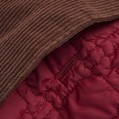 Barbour Dog Bone Quilted Dog Coat Cranberry - The Sporting Lodge