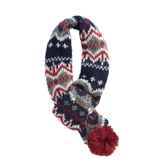 Barbour Dog Case Fairisle Scarf Blue Granite - The Sporting Lodge