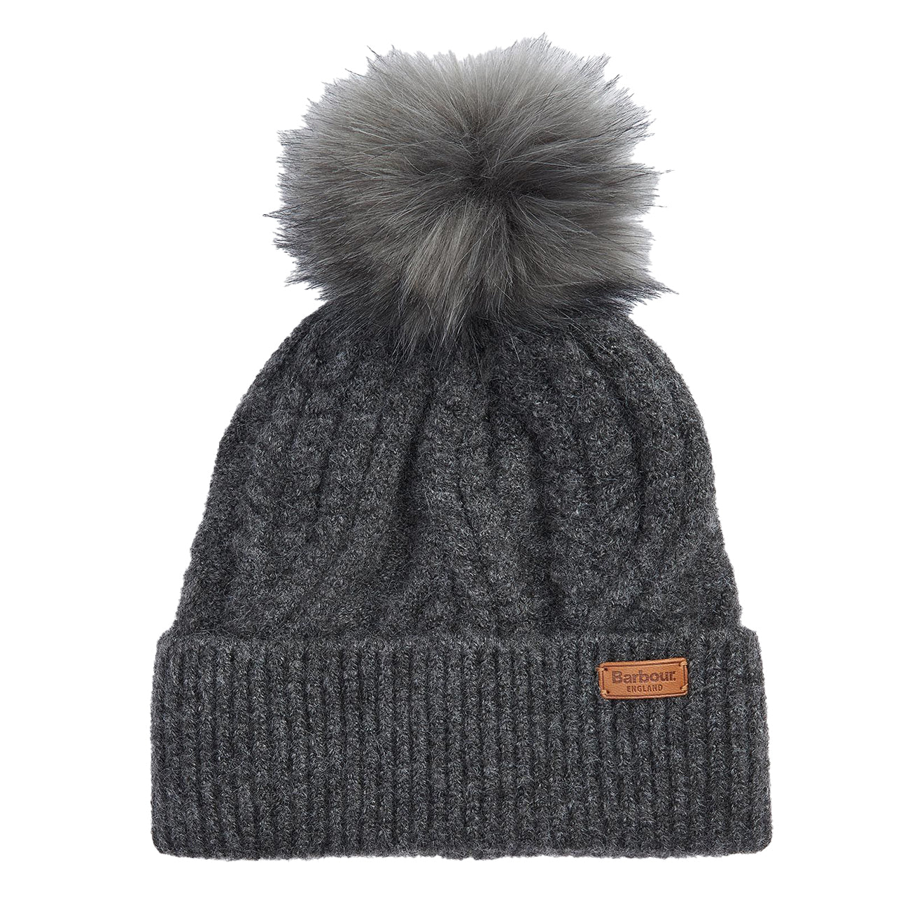 Barbour Elsdon Beanie Hat Grey - The Sporting Lodge