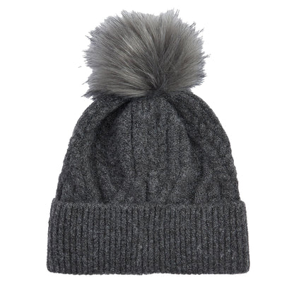 Barbour Elsdon Beanie Hat Grey - The Sporting Lodge