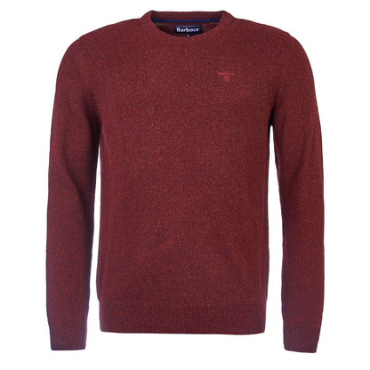 Barbour Essential Tisbury Crew Neck Sweater Ruby - The Sporting Lodge