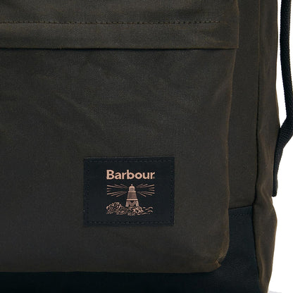 Barbour Field Wax Backpack Olive/Black