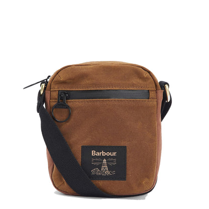 Barbour Field Wax Crossbody Bag Tan/Black