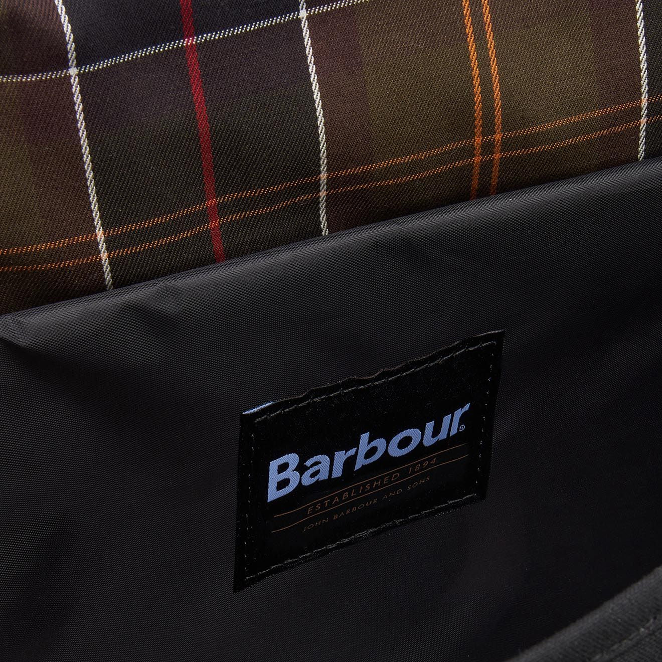 Barbour Field Wax Messenger Bag Black