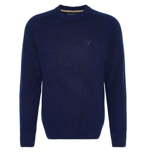 Barbour Grangetown Merino Crew Neck Sweater Navy - The Sporting Lodge