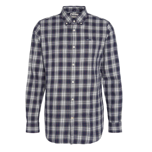 Barbour Lanark Tartan Tailored Shirt Blue Granite - The Sporting Lodge